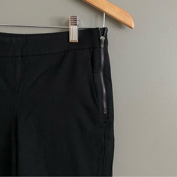 Kit And Ace Black Ankle Cropped Trousers Side Zip Womens Size 4 - Picture 3 of 7